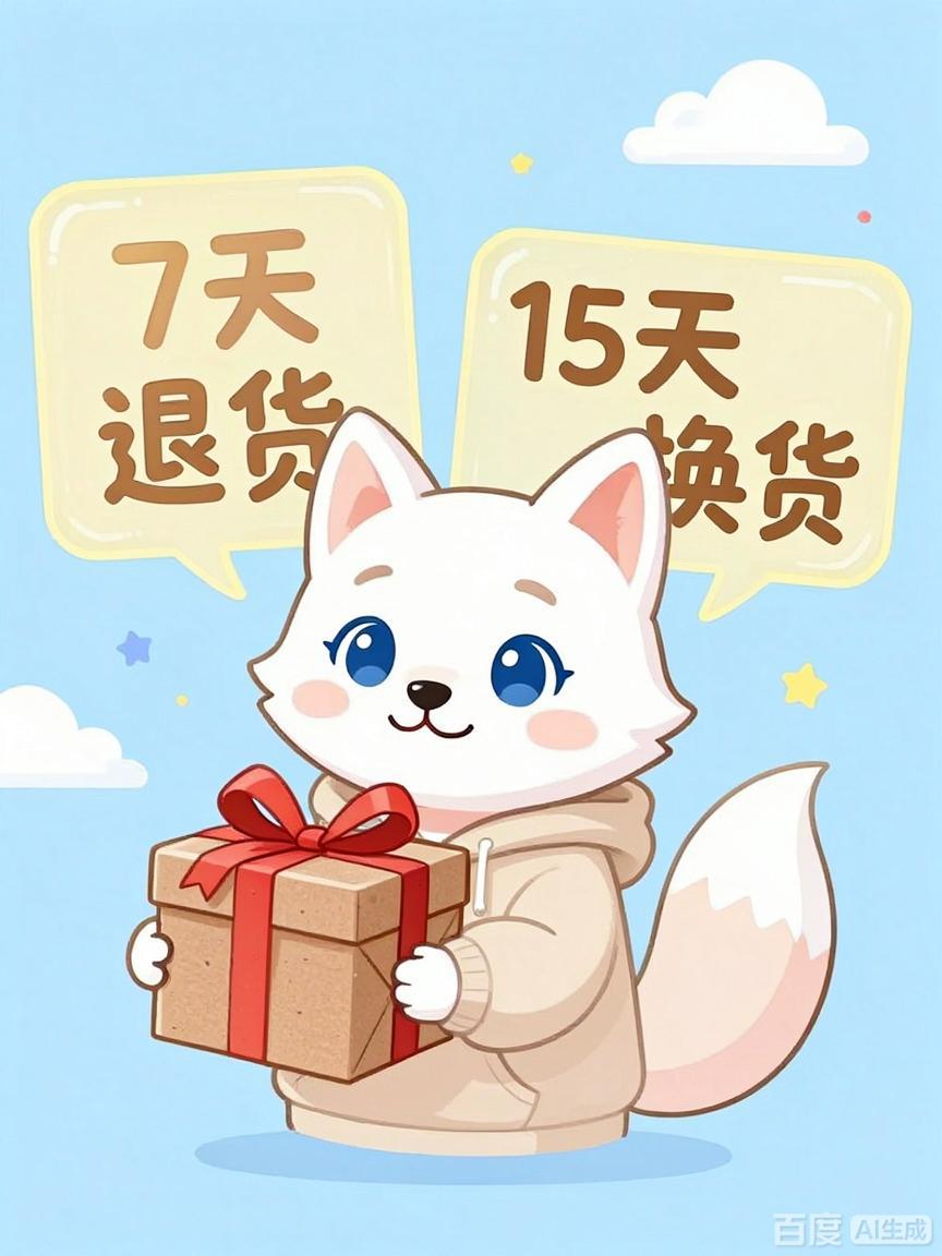 无理由退换7天退货，15天换货-玖捌购
